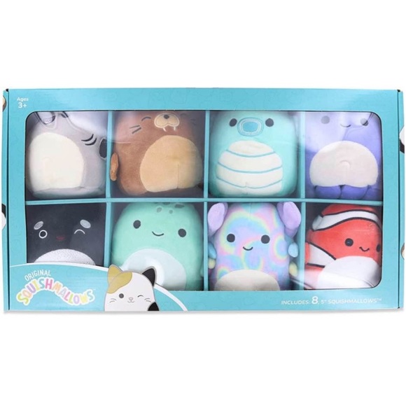 Squishmallows 8 pack sea animals set NWT IN BOX - Picture 2 of 2